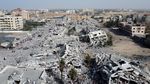 Foto Udara Gaza Selatan di Tengah Gencatan Senjata