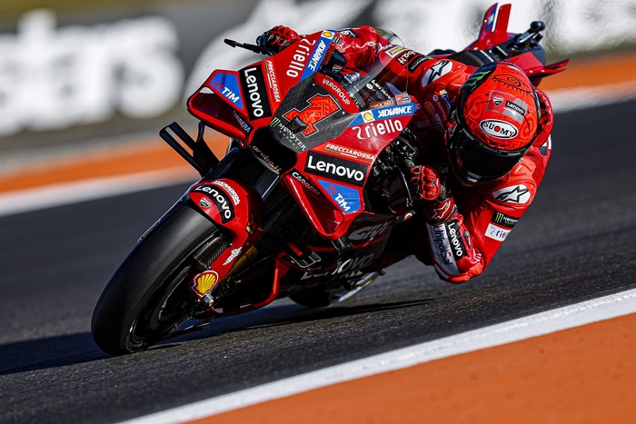 Francesco Bagnaia di MotoGP Valencia 2023