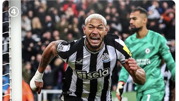 Empat gol bersarang ke gawang The Blues tadi malam. Foto: X