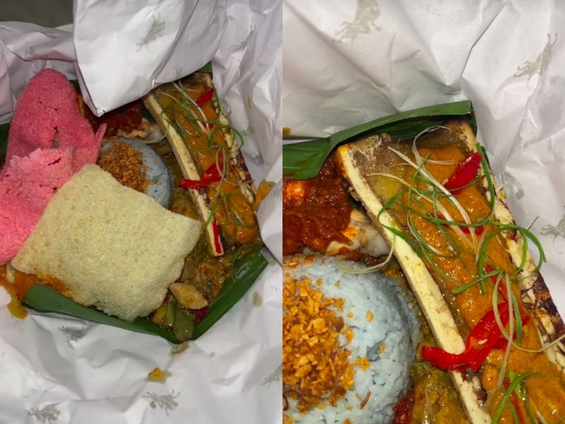 Nasi Padang mewah pakai bone marrow