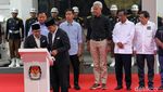 Foto Lengkap 3 Capres-Cawapres Teken Deklarasi Kampanye Pemilu Damai 2024