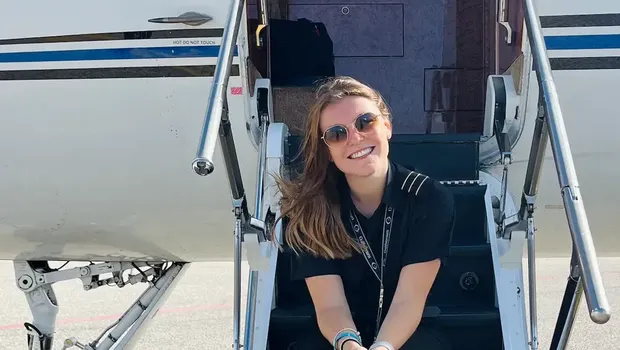 Eva Lucas, pilot pesawat pribadi