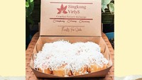 Kalau mau cicip singkong keju enak, renyah tapi lembut, bisa coba di Singkong Virlys. Pilihan rasanya pun ada singkong ekstra keju hingga keju pedas. Harganya Rp 22 ribuan. Foto : Instagram @singkongvirlys