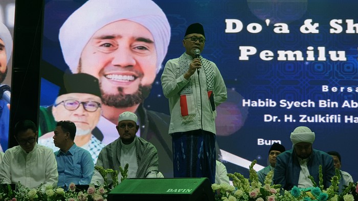 Jakarta Berselawat Bersama PAN & Habib Syech, Doa Pemilu Damai-Palestina
