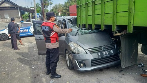Kecelakaan di Jalan Denpasar-Gilimanuk, Banjar Dangin Pangkung, Desa/Kecamatan Pekutatan, Jembrana, Senin (27/11/2023).