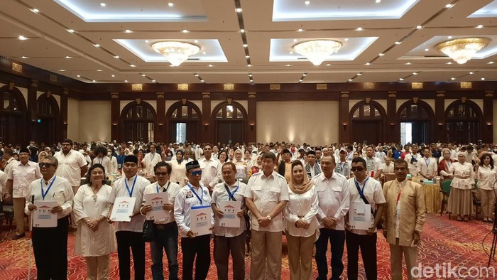 Komunitas Disabilitas mendeklarasikan dukungannya kepada paslon nomor urut 2 Prabowo Subianto dan Gibran Rakabuming di Pilpres 2024 (Annisa/detikcom)