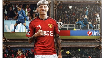 Meme gol Garnacho. Foto: X