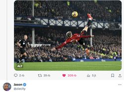 Bicycle Kick Garnacho Bikin MU Menang, Netizen: Calon Gol Puskas