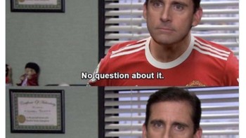 Fans MU yang biasa patah hati karena klub idolanya kalah, tidak mengira akan menang dan menyaksikan gol indah. Foto: X