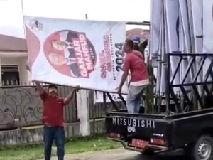 Mobil Plat Merah Angkut Baliho Ganjar-Mahfud Bikin Kades di Sumut Disanksi
