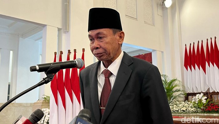 Nawawi Pomolango di Istana (Eva Savitri/detikcom)