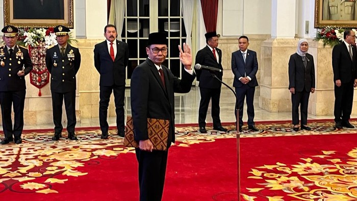 Nawawi Pomolango dilantik sebagai Ketua KPK sementara (Eva/detikcom)