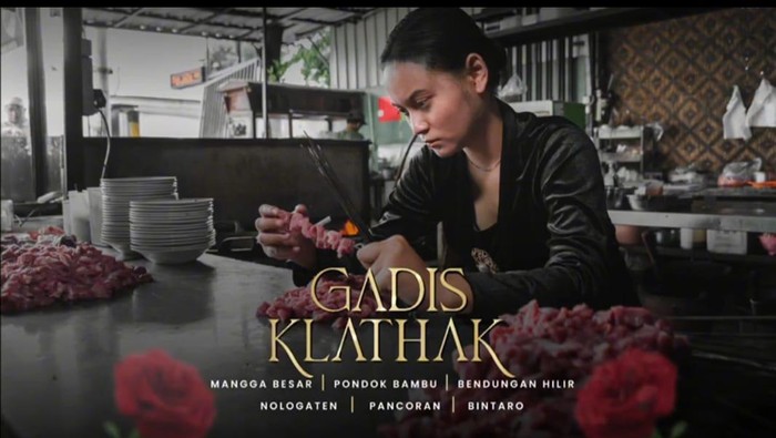 Parodi Gadis Kretek jadi Gadis Klathak. Konten ini dibuat bakul sate di Jogja untuk menggaet pembeli dari gen Z.