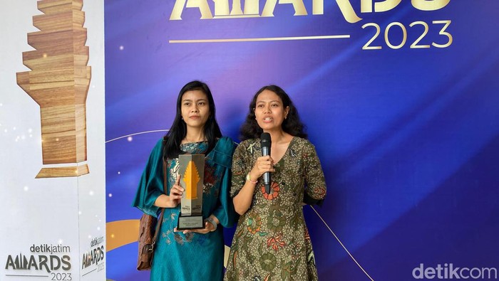 Pendiri organisasi Twelves Organic ditemui usai mendapat penghargaan detikJatim Awards 2023