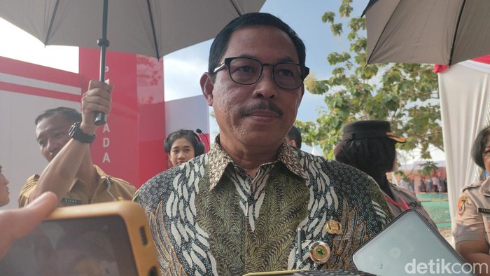 Pj Gubernur Jawa Tengah Nana Sudjana ditemui di Solo Technopark, Senin (27/11/2023)