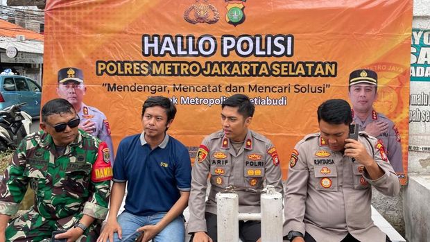 Polsek Setiabudi melakukan asistensi ke Poskamling RW 04 Kelurahan Karet, Setiabudi, Jakarta Selatan