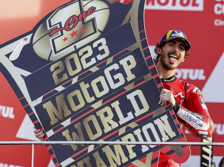 Semringah Francesco Bagnaia Pertahankan Gelar Juara Dunia MotoGP
