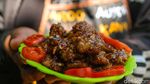 Unik, Sate Khas Desa Palaes Dibuat dari Jantung Pisang