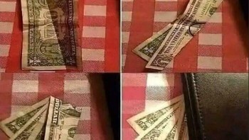 Kasih tips dengan cara yang mengecoh mata. Foto: On-The-Red-Team via Bored Panda