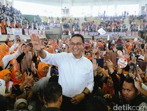 Anies Sapa Pendukung di GOR Ciracas, Singgung Sembako Mahal
