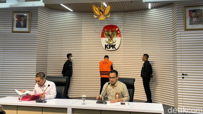 Direktur Komersial PT Marktel, Budi Santika (BS) tersangka baru kasus dugaan suap. (Mulia Budi/detikcom)