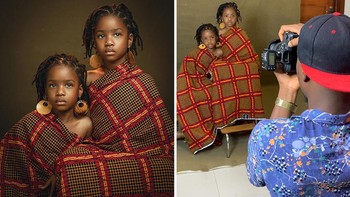 Memanfaatkan sarung untuk memotret portrait. Foto: edos_artistry via Boredpanda