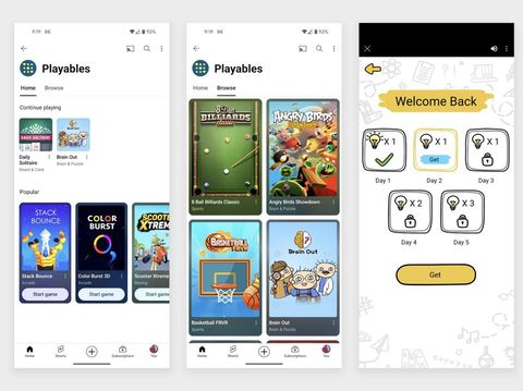 Game online 'Playables' di YouTube