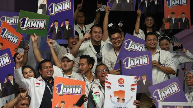 Ilustrasi kampanye pilpres. (Dimas Ardian / Bloomberg)