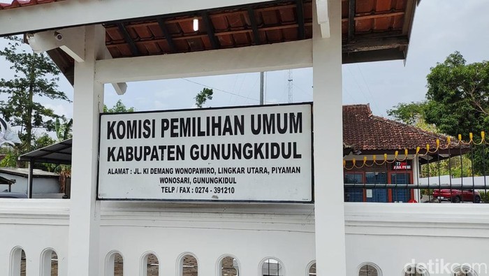 Kantor KPU Kabupaten Gunungkidul, Selasa (28/11/2023).