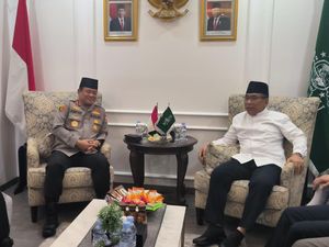 Bertemu Kaops NCS, Gus Yahya Sebut Polri Berhasil Jaga Ketentraman Jelang Pemilu
