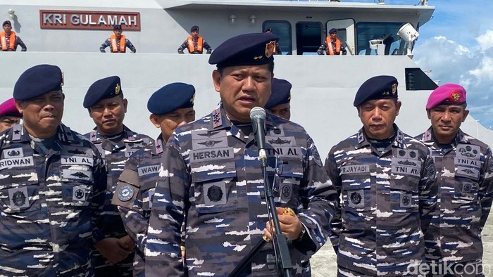 Pangkoarmada III Laksamana Muda Hersan di Sorong. Juhra Nasir/detikcom