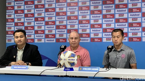 Pelatih Stallion Laguna, Ernest Thomas Nierras, memuji kualitas Stadion Dipta.