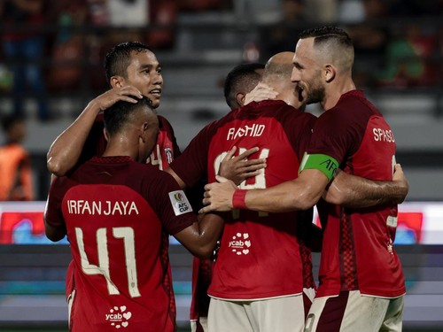 Bali United di laga melawan Stallion Laguna dalam ajang Piala AFC 2023/24, Rabu (29/11/2023).