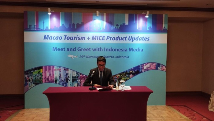 Deputi Direktur Macao Government Tourism Office (MGTO), Dr Cheng Wai Tong