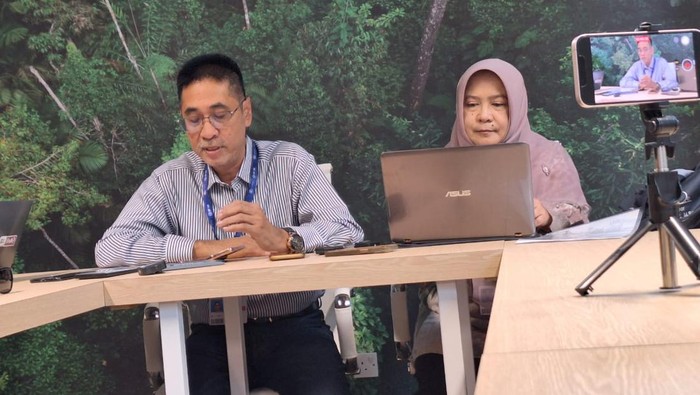 Dirjen PPI KLHK, Laksmi Dhewanthi, di sela-sela acara COP28 di Dubai