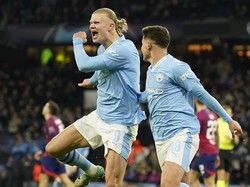 Erling Haaland masih memimpin daftar top skor Liga Inggris sementara. Striker Manchester City itu sudah kemas 14 gol (AP)