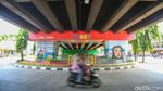 Kolong Jalan Layang Tebet Dipercantik, Nih Lihat