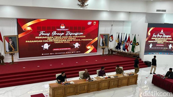 KPU gelar diskusi dengan Kementerian hingga jurnalis senior bahas format debat capres-cawapres (Anggi/detikcom)