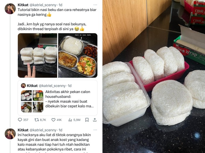 stok nasi beku lebih praktis