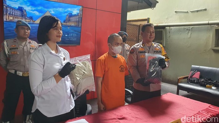 Jumpa pers pelaku pencabulan turis di Malioboro, Rabu (29/11/2023).