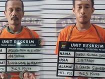 Tampang 2 Pencuri Beton Drainase di Medan Berbaju Tahanan