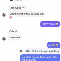 Neymar lalu membalas. Di mana? Aku ingin melihat. Aline kemudian menjawab bahwa ia berharap pria yang diduga Neymar itu memberi tahu bagaimana pendapatnya mengenai foto-foto tersebut kemudian memberikan link pada konten berbayarnya. Awalnya Neymar bingung karena tidak bisa mengaksesnya. Foto: Instagram Aline Farias