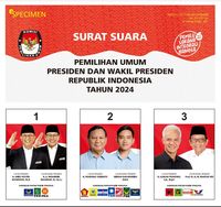 Resmi, Ini Desain Surat Suara Pilpres 2024