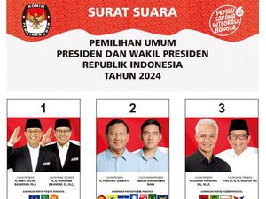Resmi, Ini Desain Surat Suara Pilpres 2024