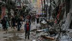 Tragis! 10 Potret Hancurnya Bangunan di Gaza, Ada Sekolah hingga Rumah Sakit