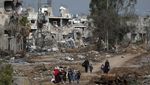 Tragis! 10 Potret Hancurnya Bangunan di Gaza, Ada Sekolah hingga Rumah Sakit