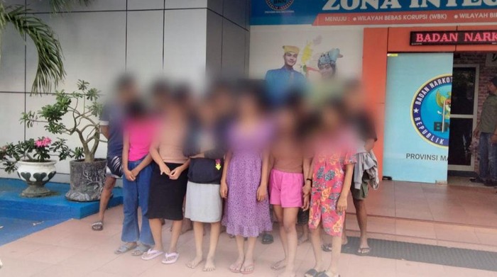 16 muda-mudi terjaring razia Satpol PP di Ternate, Maluku Utara. Dokumen Istimewa