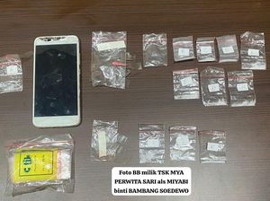 Miyabi LC Asal Mojokerto Diringkus Polisi Saat Kirim 11 Paket Hemat Sabu