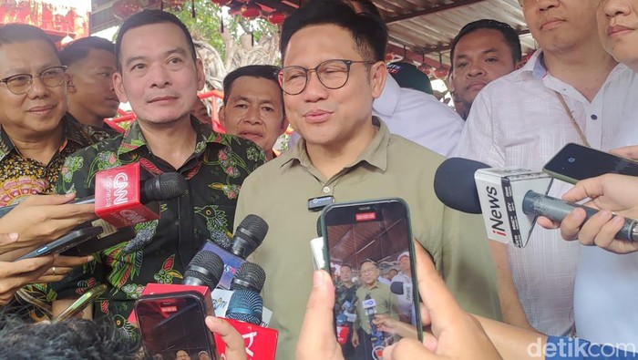 Cawapres nomor urut 1, Muhaimin Iskandar atau Cak Imin (Kurniawan F/detikcom)