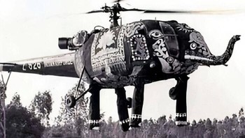 Helikopter Chetak Digunakan Angkatan Udara India Untuk Upacara Jalan Layang Pada Tahun 1970an Foto: Boredpanda